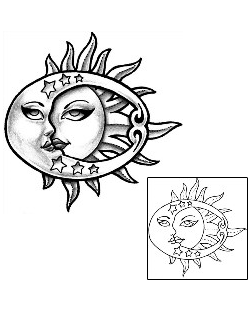 Sun Tattoo Astronomy tattoo | J0F-00193