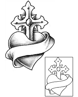 Sacred Heart Tattoo Religious & Spiritual tattoo | J0F-00201