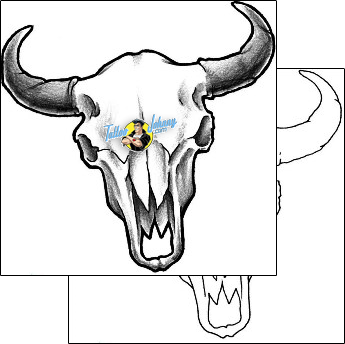 Bull Tattoo animal-bull-tattoos-jackie-rabbit-j0f-00209