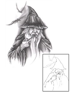 Wizard Tattoo Mythology tattoo | J0F-00215