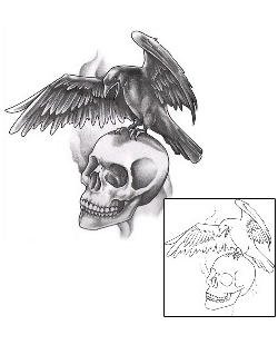 Skull Tattoo Horror tattoo | J0F-00226