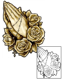 Praying Hands Tattoo Religious & Spiritual tattoo | J0F-00235