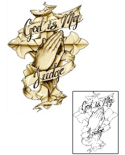 Banner Tattoo Religious & Spiritual tattoo | J0F-00236