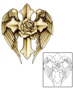 Rose Tattoo Religious & Spiritual tattoo | J0F-00237