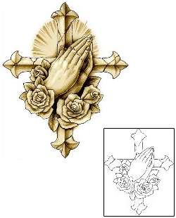 Praying Hands Tattoo Religious & Spiritual tattoo | J0F-00238