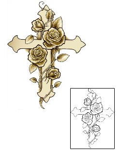 Rose Tattoo Religious & Spiritual tattoo | J0F-00241
