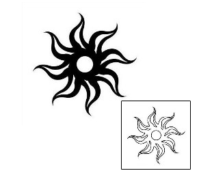 Sun Tattoo Tattoo Styles tattoo | J1F-00051