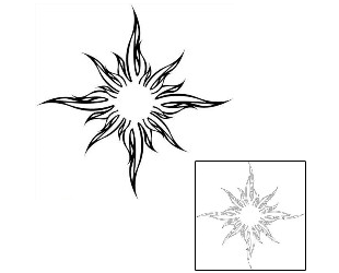 Sun Tattoo Tattoo Styles tattoo | J1F-00073