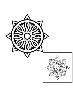 Sun Tattoo Tattoo Styles tattoo | J1F-00096