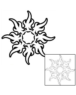 Sun Tattoo Tattoo Styles tattoo | J1F-00113