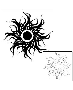 Sun Tattoo Tattoo Styles tattoo | J1F-00152