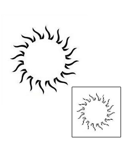 Sun Tattoo Tattoo Styles tattoo | J1F-00251