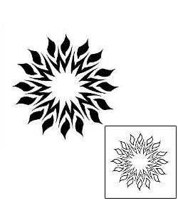 Sun Tattoo Tattoo Styles tattoo | J1F-00279