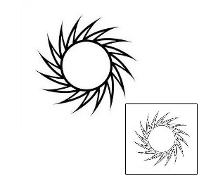 Sun Tattoo Tattoo Styles tattoo | J1F-00315