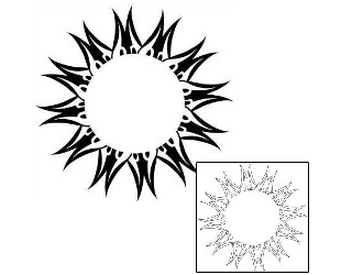 Sun Tattoo Tattoo Styles tattoo | J1F-00383