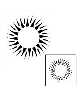 Sun Tattoo Tattoo Styles tattoo | J1F-00407