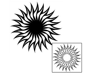 Sun Tattoo Tattoo Styles tattoo | J1F-00435