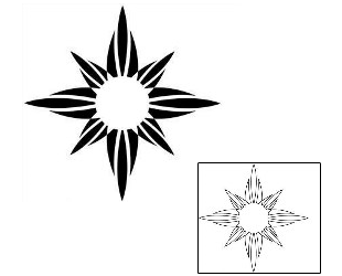 Sun Tattoo Tattoo Styles tattoo | J1F-00439