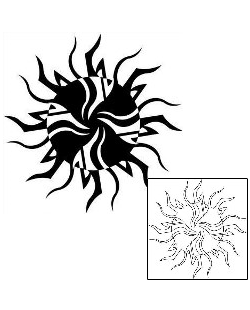 Sun Tattoo Tattoo Styles tattoo | J1F-00449