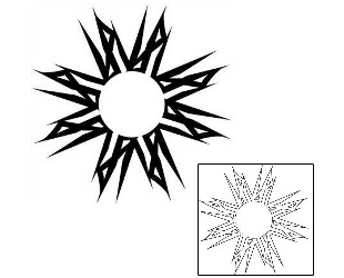 Sun Tattoo Tattoo Styles tattoo | J1F-00539