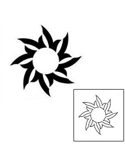 Sun Tattoo Tattoo Styles tattoo | J1F-00541