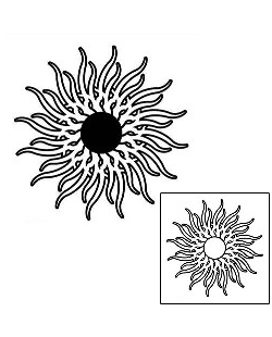 Sun Tattoo Tattoo Styles tattoo | J1F-00599