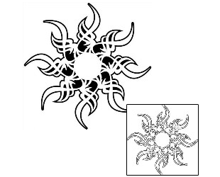 Sun Tattoo Tattoo Styles tattoo | J1F-00640