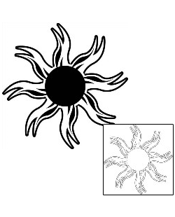 Sun Tattoo Tattoo Styles tattoo | J1F-00918