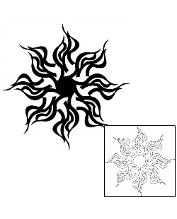 Sun Tattoo Tattoo Styles tattoo | J1F-00965