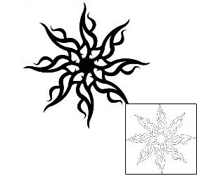 Sun Tattoo Tattoo Styles tattoo | J1F-00966