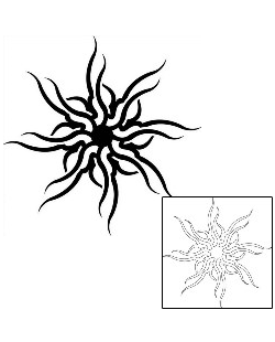 Sun Tattoo Tattoo Styles tattoo | J1F-00969