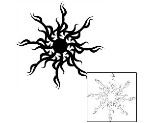 Sun Tattoo Tattoo Styles tattoo | J1F-00974