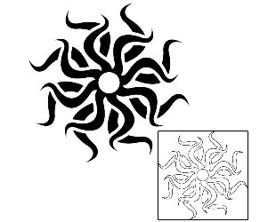 Sun Tattoo Tattoo Styles tattoo | J1F-00995