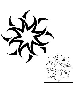 Sun Tattoo Tattoo Styles tattoo | J1F-01039