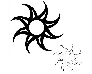 Sun Tattoo Tattoo Styles tattoo | J1F-01044