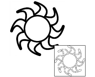 Sun Tattoo Tattoo Styles tattoo | J1F-01100