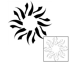 Sun Tattoo Tattoo Styles tattoo | J1F-01114