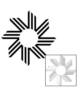 Sun Tattoo Tattoo Styles tattoo | J1F-01223