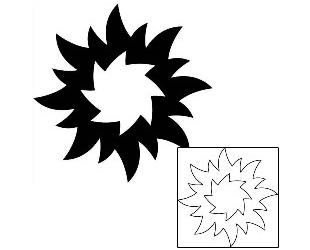 Sun Tattoo Tattoo Styles tattoo | J1F-01262