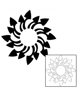 Sun Tattoo Tattoo Styles tattoo | J1F-01327