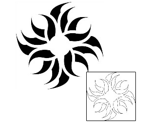 Sun Tattoo Tattoo Styles tattoo | J1F-01388