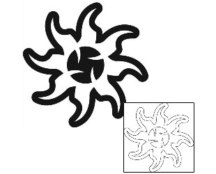Sun Tattoo Tattoo Styles tattoo | J1F-01416