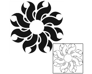 Sun Tattoo Tattoo Styles tattoo | J1F-01434