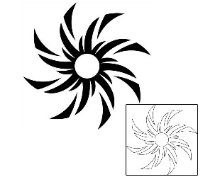 Sun Tattoo Tattoo Styles tattoo | J1F-01447