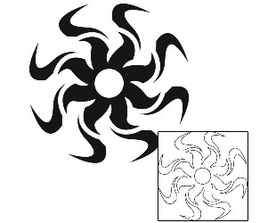Sun Tattoo Tattoo Styles tattoo | J1F-01453