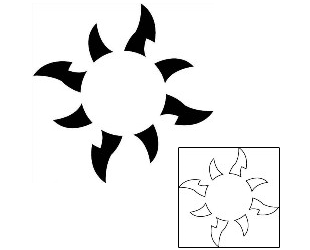 Sun Tattoo Tattoo Styles tattoo | J1F-01483