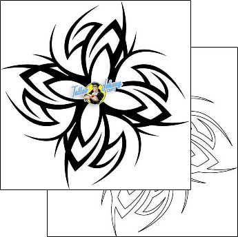 Flower Tattoo plant-life-flowers-tattoos-johnny-cantrell-j1f-01526