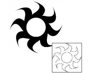 Sun Tattoo Tattoo Styles tattoo | J1F-01589