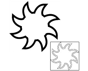 Sun Tattoo Tattoo Styles tattoo | J1F-01647