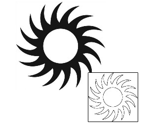 Sun Tattoo Tattoo Styles tattoo | J1F-01650